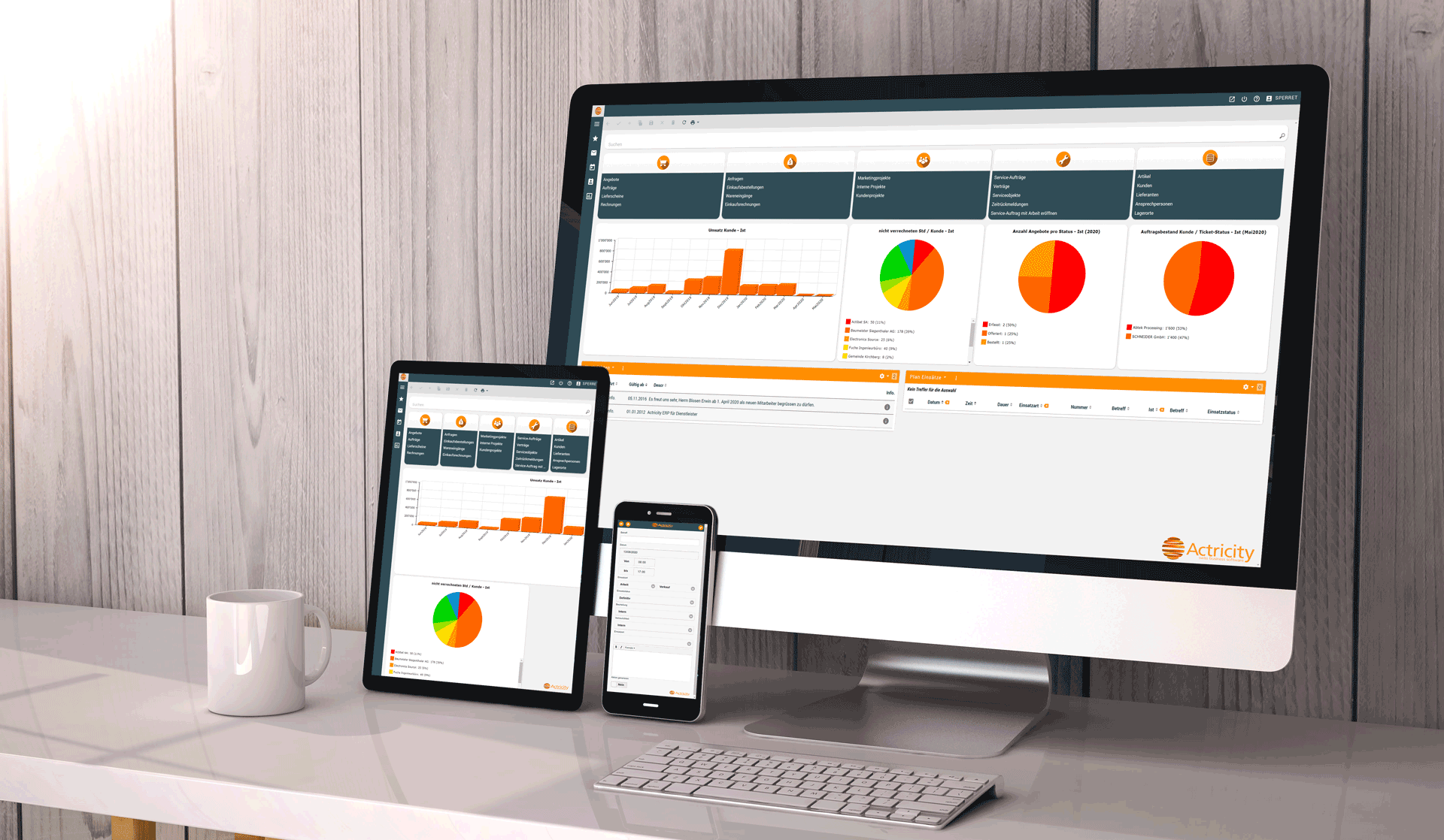 ERP System für Dienstleister, Handel & Service - Actricity ERP System