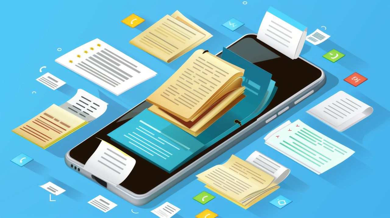 Le smartphone scanne les justificatifs de frais – saisie automatique avec l'application Actricity